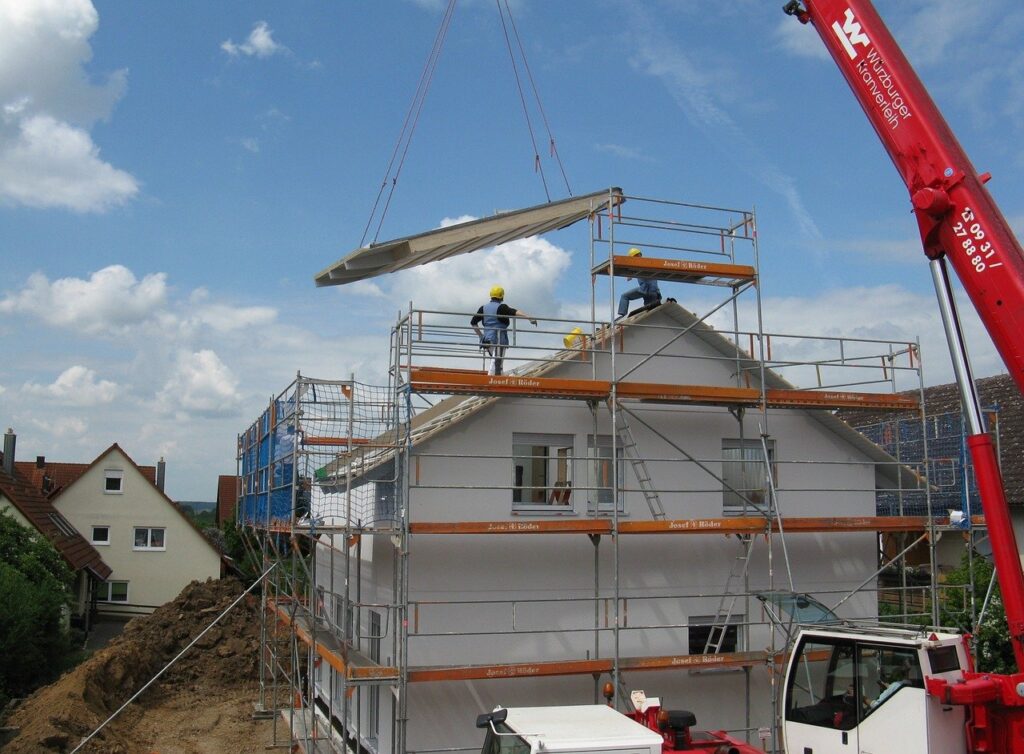 housebuilding, new building, site